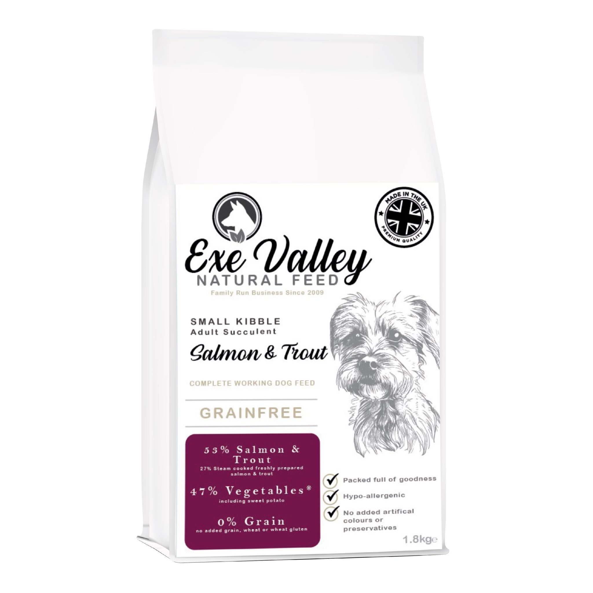 Exe Valley Dog Food Small Kibble Sale & Trout