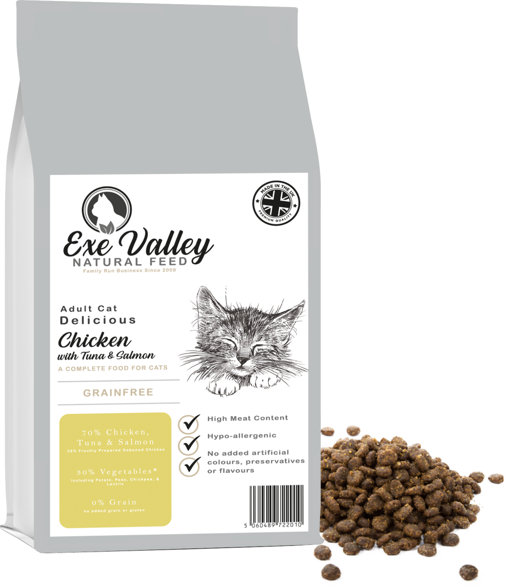 Exe Valley Cat Chicken with Tuna & Salmon 300g