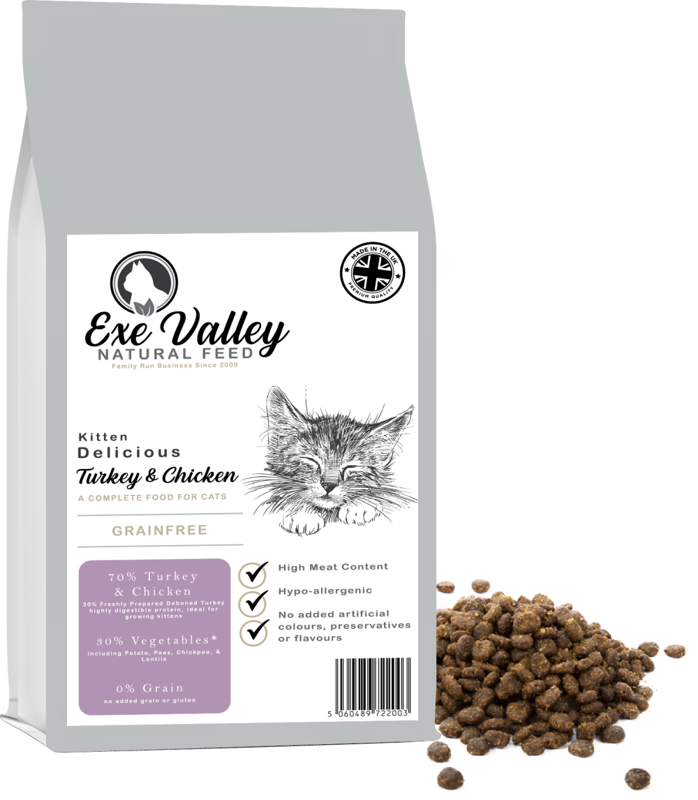 Exe Valley Kitten Turkey & Chicken 300g