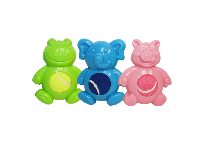 HP Minipet Tennis Tummies -Frog Dog Toy