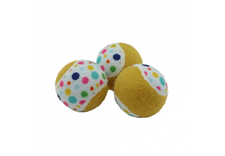 Pawty Tennis Balls (3pcs) Dog Toy