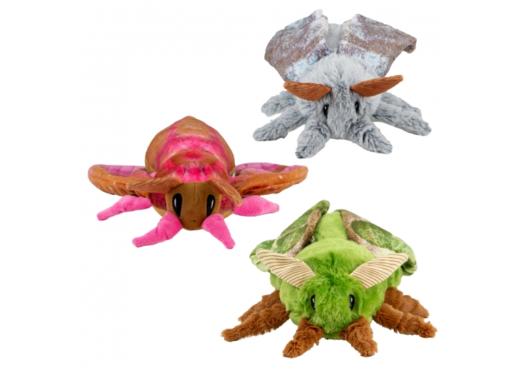 Cuddle Fluffy Moths Dog Toy