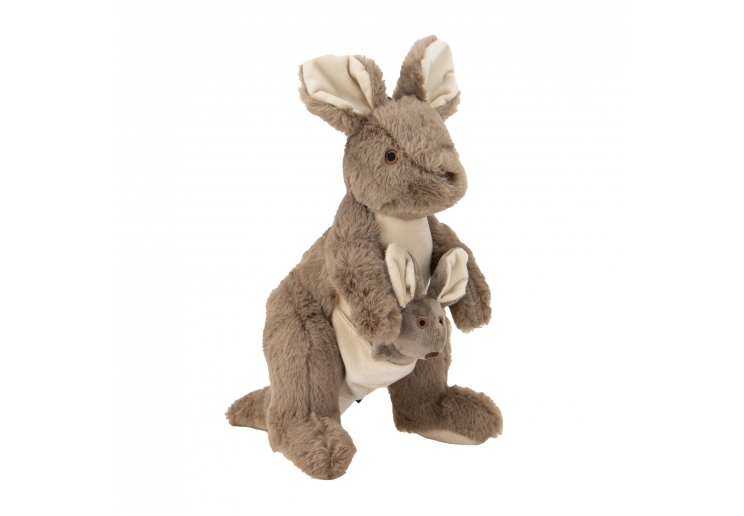 Cuddle Kangaroo & Joey Dog Toy
