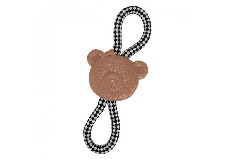 Small Bite Teddy Teether Tugger Dog Toy