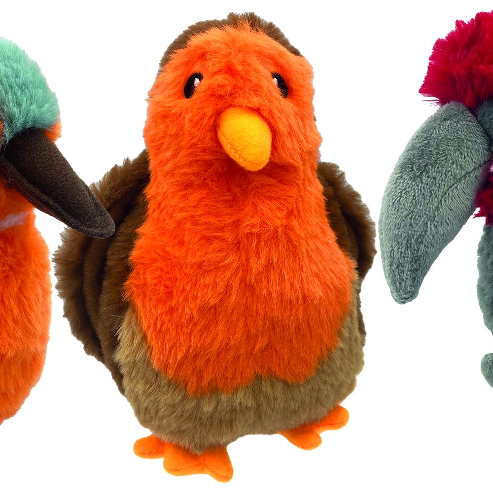 H&B Wild Birds Dog Toy (mixed)