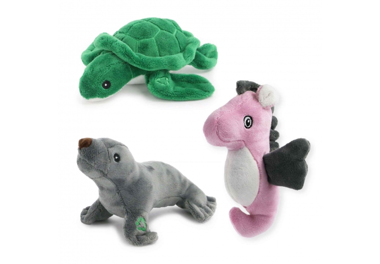 Made From Mini Turtle Seal And Seahorse Dog Toy